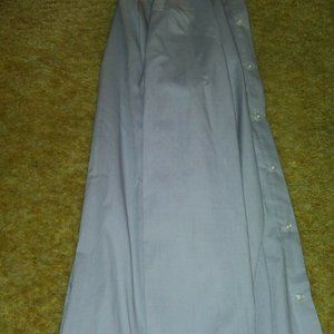 Stafford Tailored Travel Easy Care Broad-cloth Grey Dress Shirt Size 15 34-35